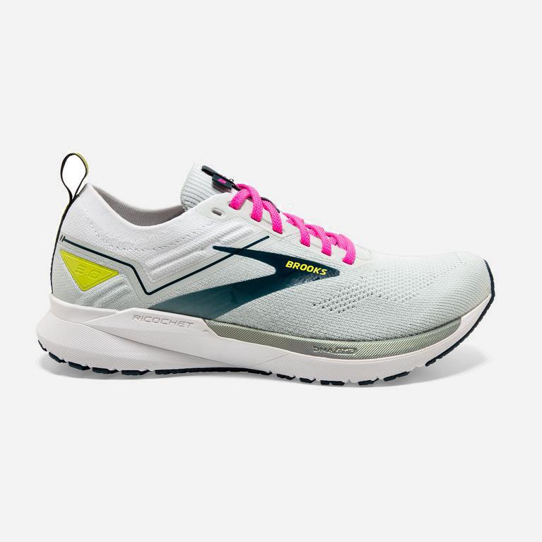 Tenis Brooks Ricochet 3 Lightweight - Zapatillas Para Correr En Asfalto Mujer - Rosas / Turquesa (GF